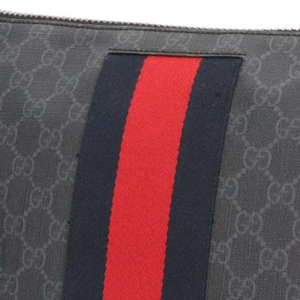 Gucci GG Supreme Sherry Shoulder Bag Canvas Black - Picture 10 of 11
